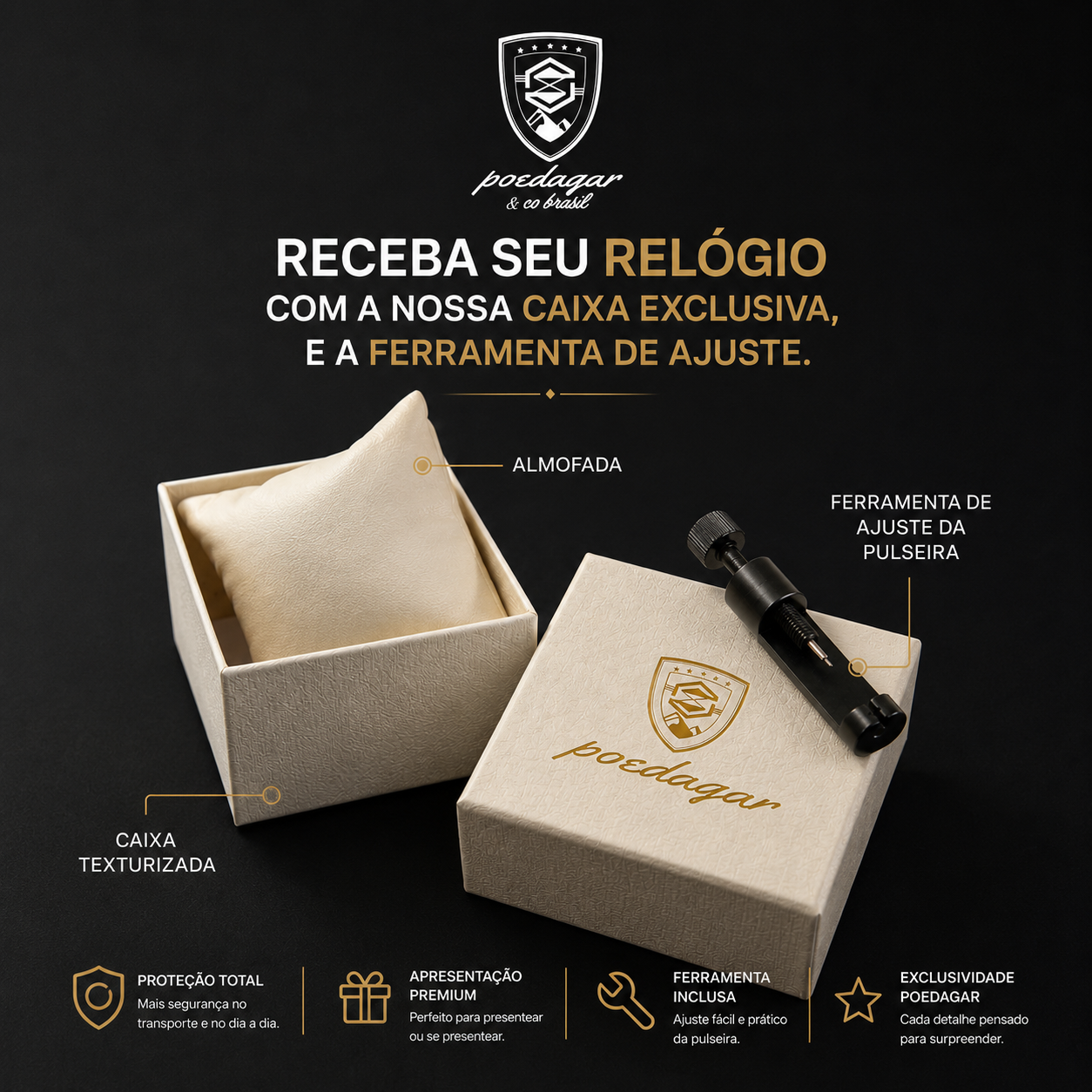 Relógio Poedagar Deluxe Edition®