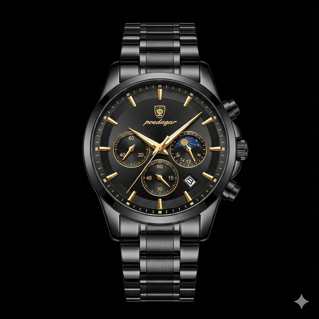 Relógio Poedagar Nautilus Fullblack